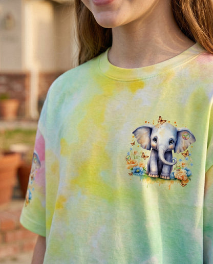BE YOU THE WORLD WILL ADJUST ELEPHANT KIDS ALL OVER PRINT - TLTR1512234