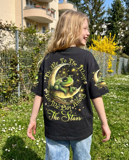 FLY ME TO THE MOON FROG KIDS ALL OVER PRINT - YHDU1812233