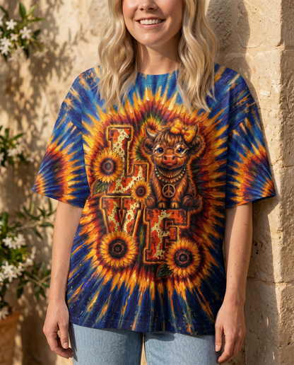 LOVE HEIFER SWIRL ALL OVER PRINT - KMTM2204261