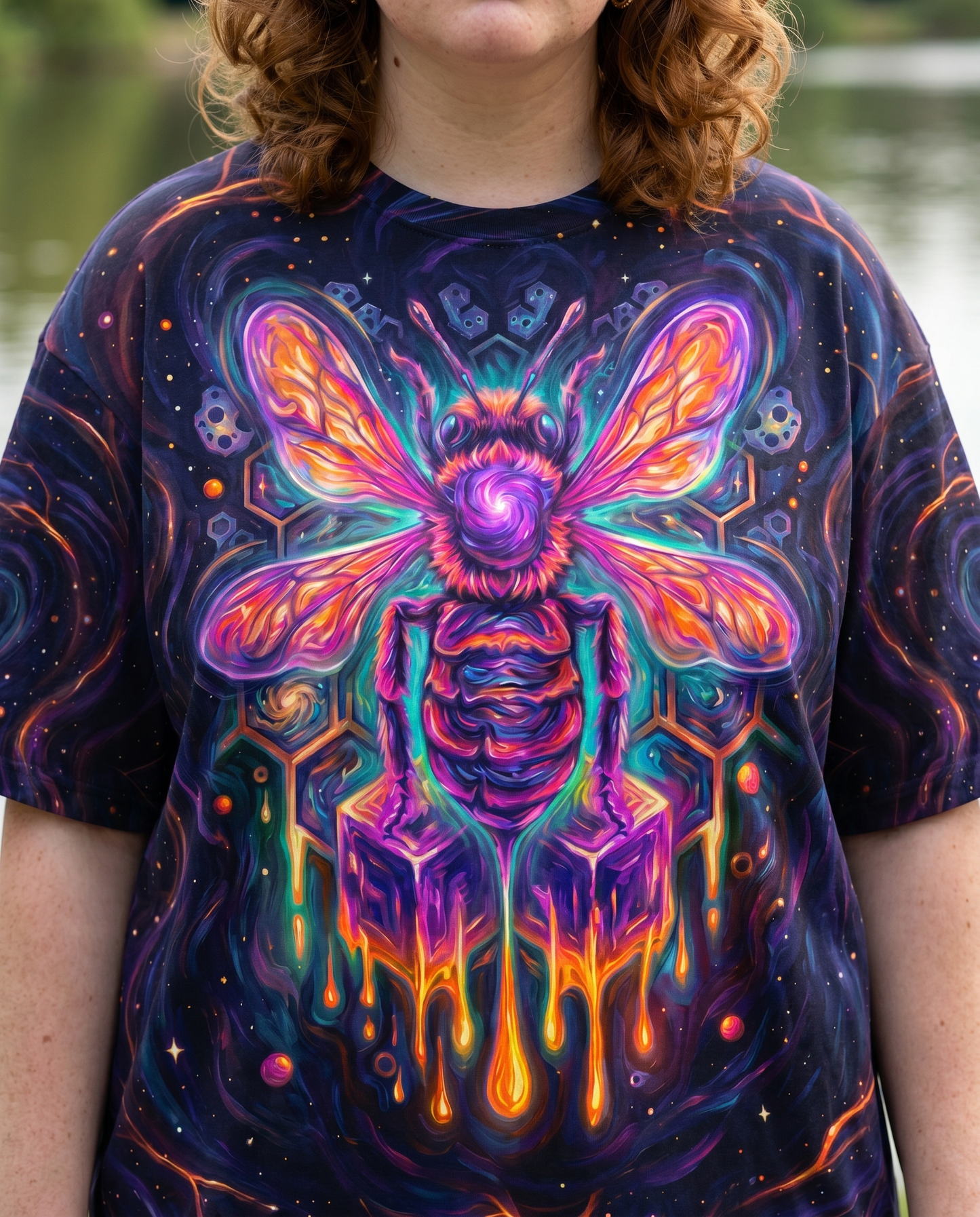 WHISPER WORDS OF WISDOM LET IT BE BEE GALAXY ALL OVER PRINT - KMTM1505261