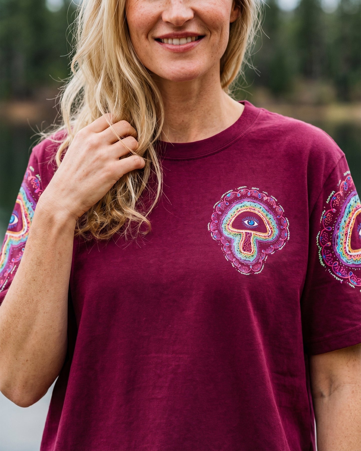 EAT MUSHROOMS SEE THE UNIVERSE COSMIC ALL OVER PRINT – KM1504261