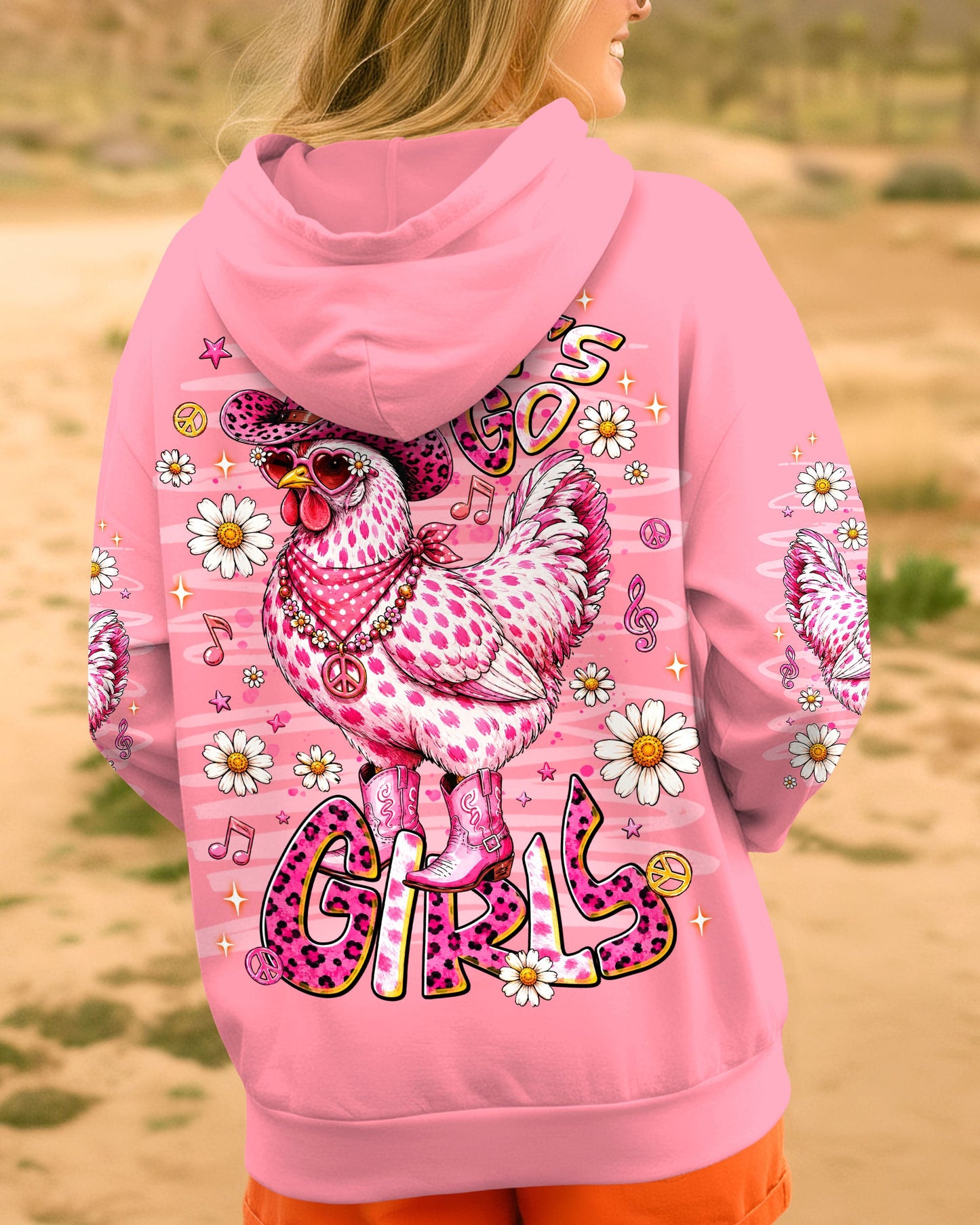 LET'S GO GIRLS HEN CHICKEN ALL OVER PRINT - TLNT2606261