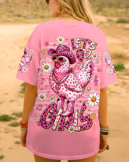 LET'S GO GIRLS HEN CHICKEN ALL OVER PRINT - TLNT2606261