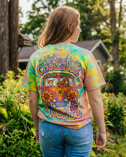 A BOHO GIRL & CHIHUAHUA COLORFUL ALL OVER PRINT - KM1304261