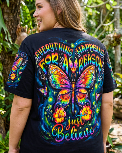 JUST BELIEVE BUTTERFLY GLOW ALL OVER PRINT - KM2404261