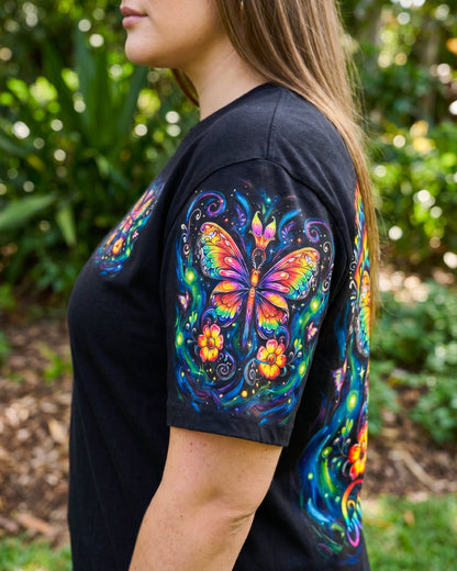 JUST BELIEVE BUTTERFLY GLOW ALL OVER PRINT - KM2404261