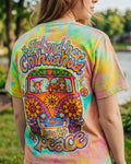 A BOHO GIRL & CHIHUAHUA COLORFUL ALL OVER PRINT - KM1304261