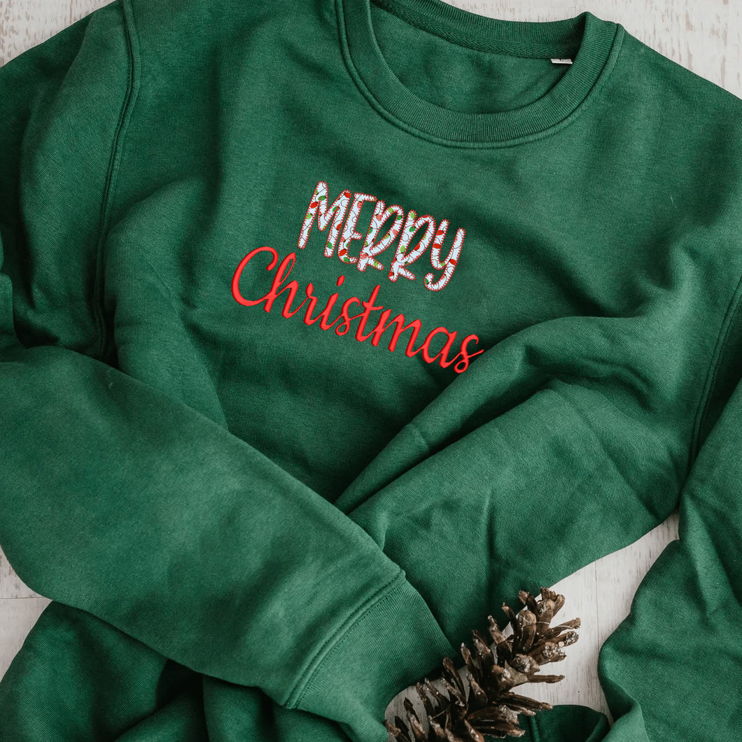 Merry Christmas Custom Embroidered T-Shirt Hoodie Sweatshirt