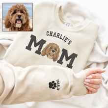 Load image into Gallery viewer, Personalized Embroidered Pet Dog Cat MOM DAD Hoodie Sweatshirt T-Shirt
