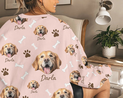 Personalized Pet Dog Cat Photo And Name Custom Sweatshirt