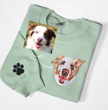 Personalized Embroidered Pet Dog Cat Hoodie Sweatshirt T-Shirt
