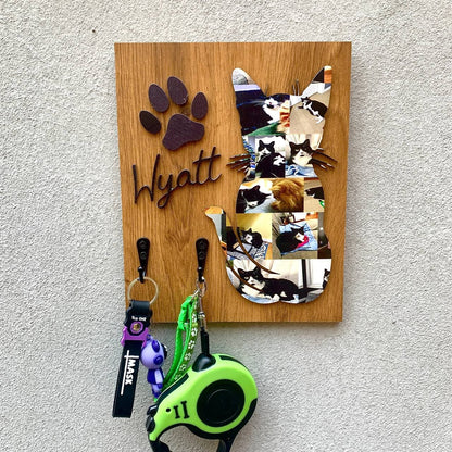 Personalized Cat Photo Collage Holder