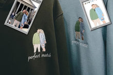 Load image into Gallery viewer, Custom Embroidered Family Couple Friend Single Portrait from Photo
