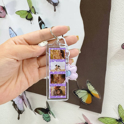 Personalized 2-side Photo Acrylic Photo Booth Keychains