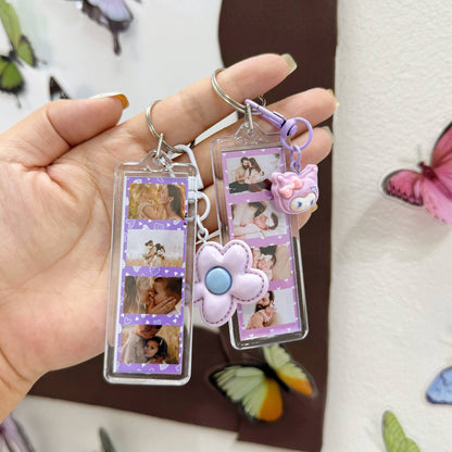 Personalized 2-side Photo Acrylic Photo Booth Keychains