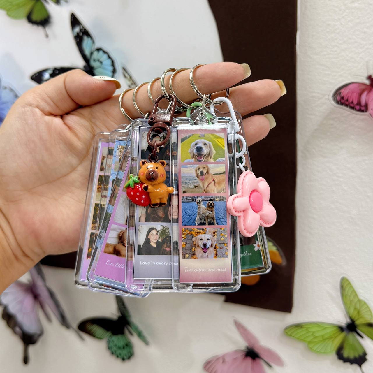 Personalized 2-side Photo Acrylic Photo Booth Keychains β The Giftiee