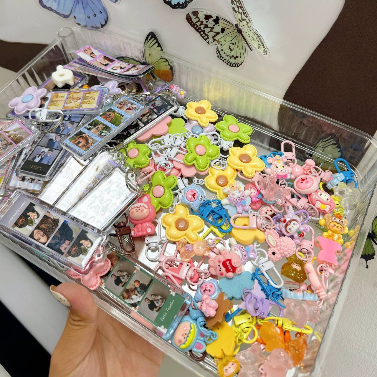 Personalized 2-side Photo Acrylic Photo Booth Keychains