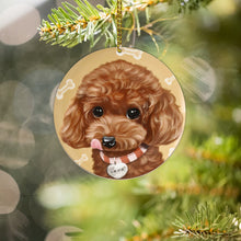Load image into Gallery viewer, Poodle Custom Pet Dog Cat Ceramic Ornament
