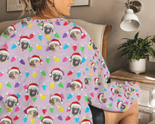 Load image into Gallery viewer, Personalized Pet Dog Cat Christmas Light Imitation Knitted Sweatshirt
