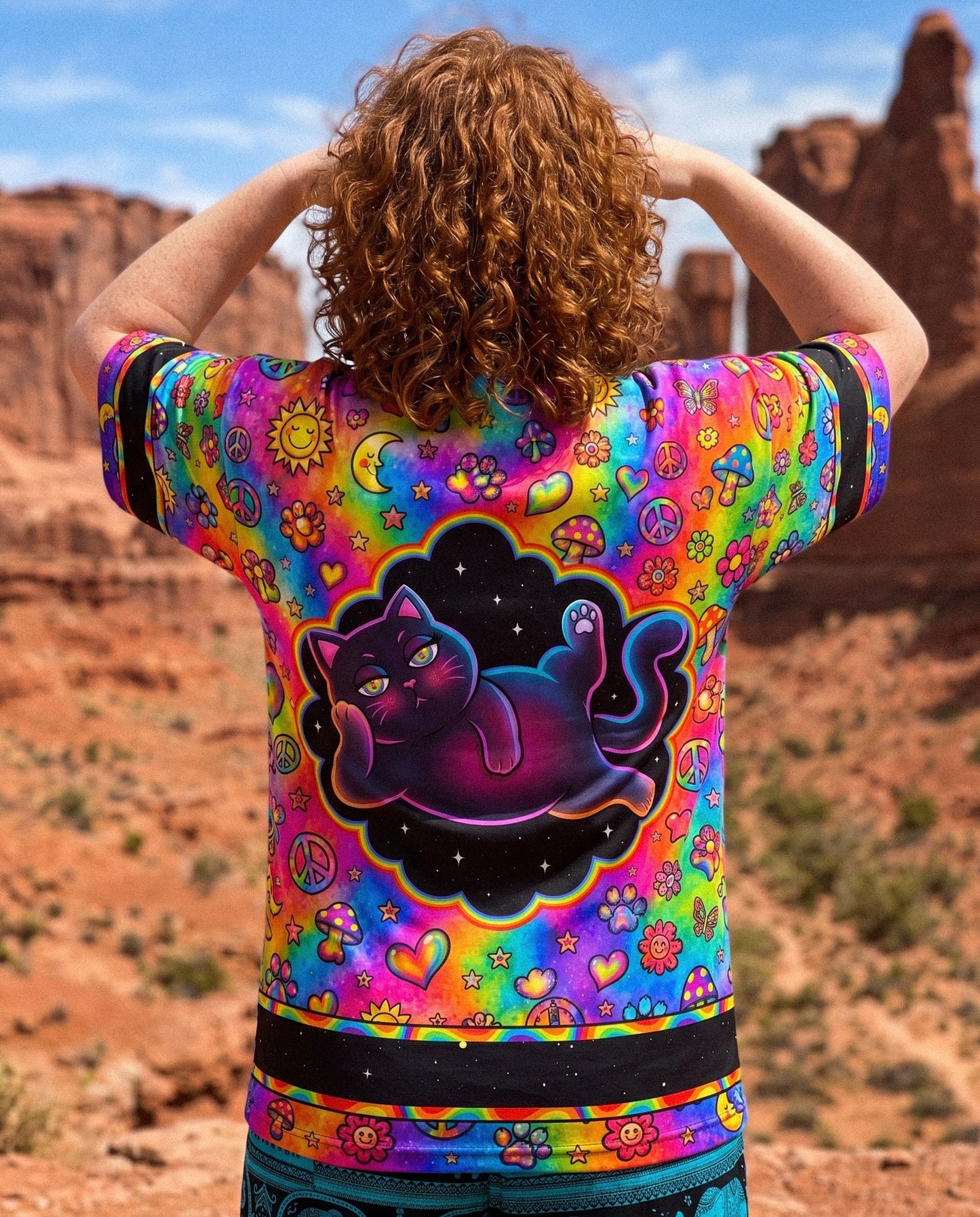 ALLERGIC TO IDIOTS CAT PSYCHEDELIC ALL OVER PRINT - KMTM1206261
