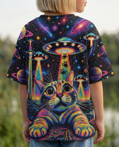 COSMIC KITTEN UFO ADVENTURE KIDS ALL OVER PRINT - KMTM1106261