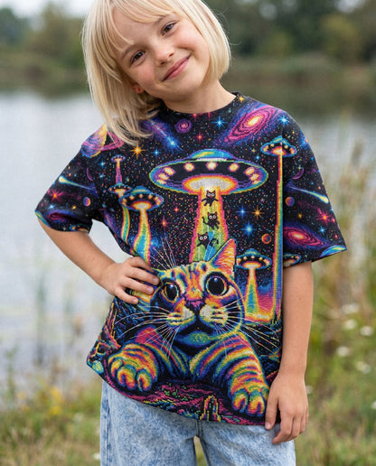 COSMIC KITTEN UFO ADVENTURE KIDS ALL OVER PRINT - KMTM1106261