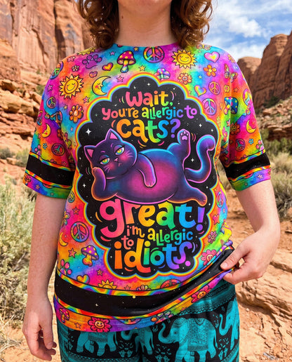 ALLERGIC TO IDIOTS CAT PSYCHEDELIC ALL OVER PRINT - KMTM1206261