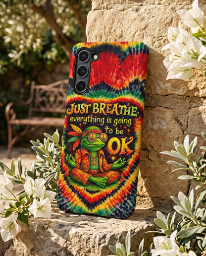 JUST BREATHE FROG SWIRL PHONE CASE  - KMTM2304262