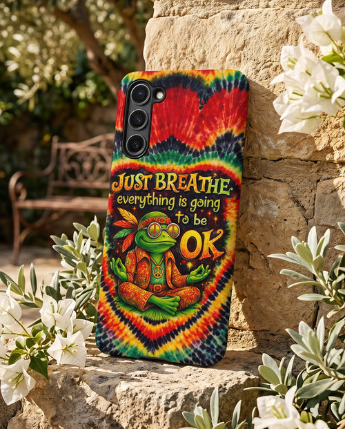JUST BREATHE FROG SWIRL PHONE CASE  - KMTM2304262