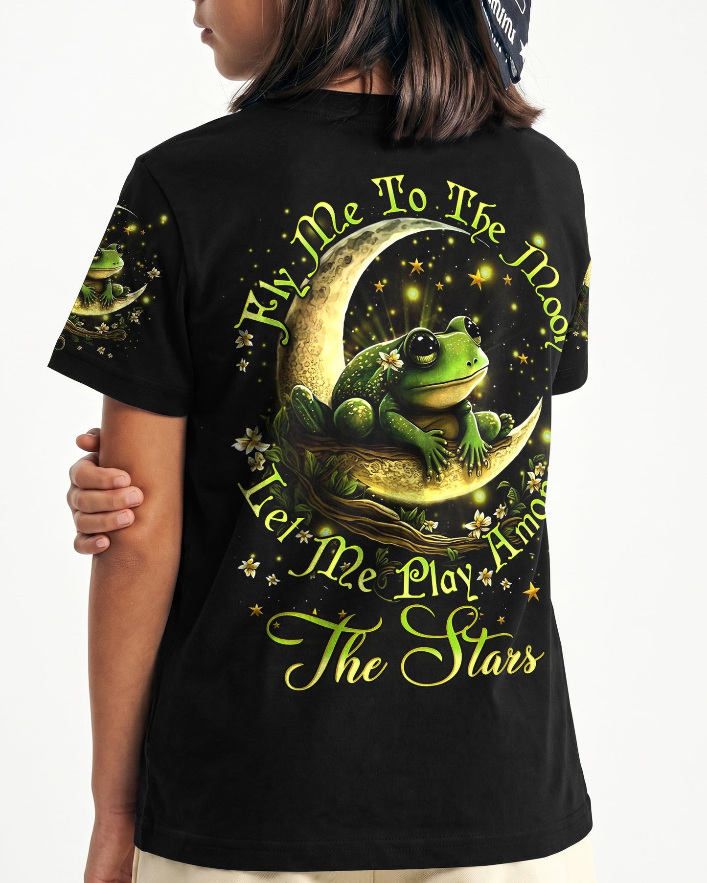FLY ME TO THE MOON FROG KIDS ALL OVER PRINT - YHDU1812233