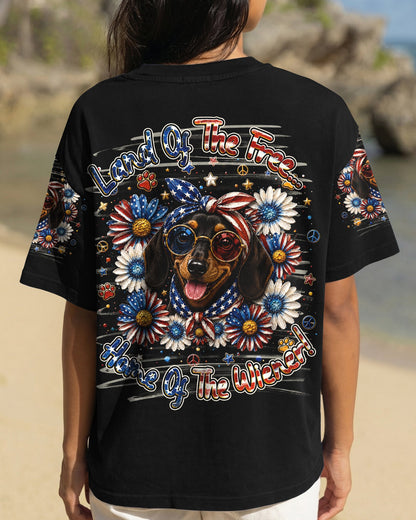 LAND OF THE FREE DACHSHUND DOG ALL OVER PRINT - TLHG1905261