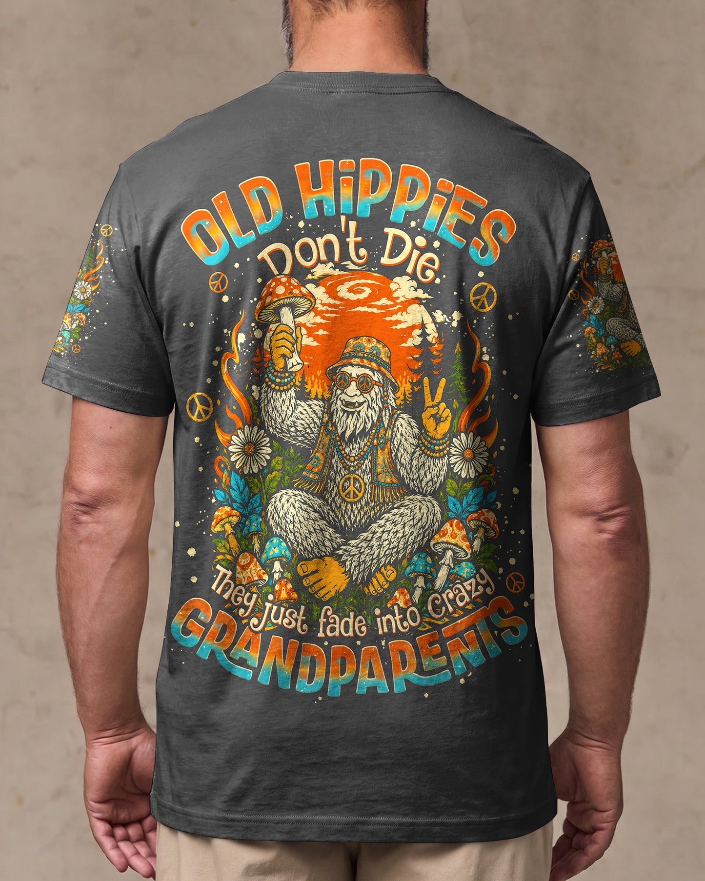 OLD HIPPIES BIGFOOT RETRO ALL OVER PRINT  - TLNO0506262