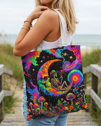 HIPPIE SKULL PSYCHEDELIC TOTE BAG - TLNO2904264