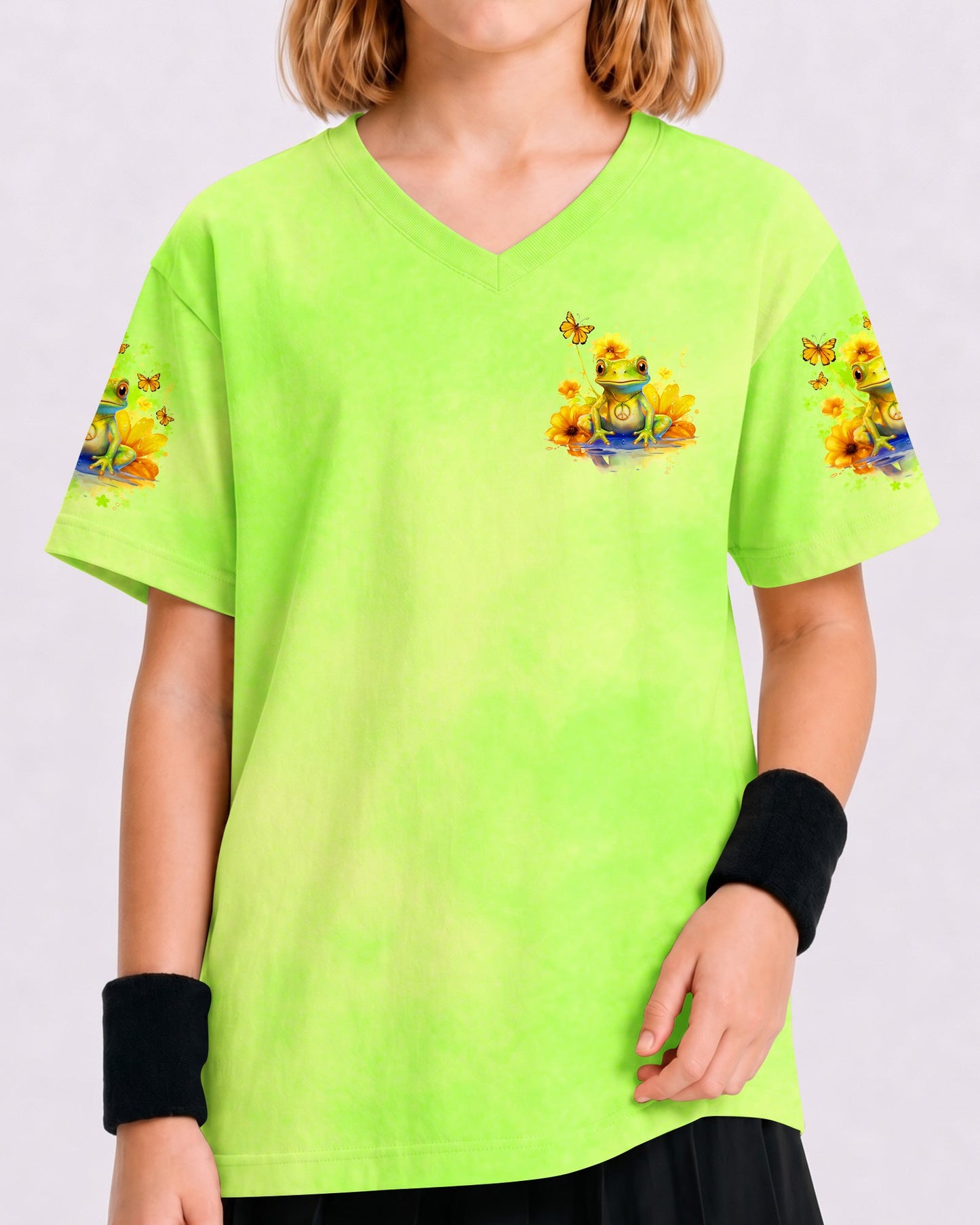 BE YOU THE WORLD WILL ADJUST FROG KIDS ALL OVER PRINT - TLNO1512233