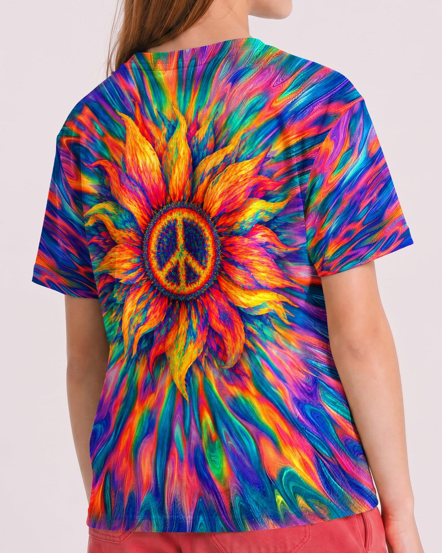SUNFLOWER PEACE BURST KIDS SHIRT  - TLTW2906266
