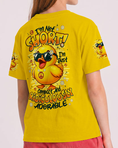 I'M NOT SHORT DUCK HIPPIE KIDS ALL OVER PRINT - TYPQ1206261