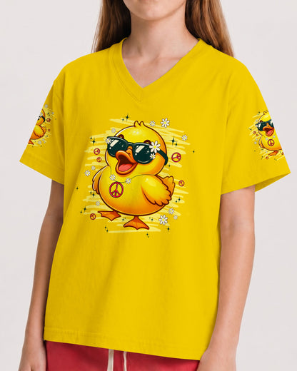 I'M NOT SHORT DUCK HIPPIE KIDS ALL OVER PRINT - TYPQ1206261