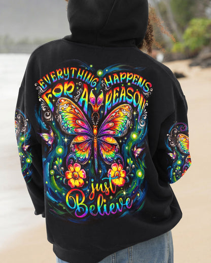 JUST BELIEVE BUTTERFLY GLOW ALL OVER PRINT - KM2404261