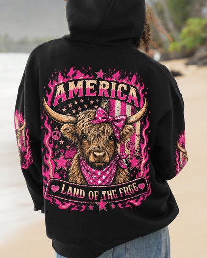 LAND OF THE FREE COW ALL OVER PRINT - TLHN0506261