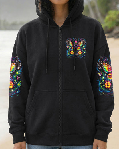 JUST BELIEVE BUTTERFLY GLOW ALL OVER PRINT - KM2404261