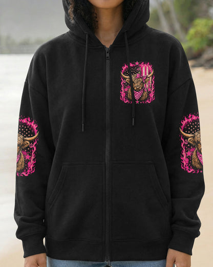 LAND OF THE FREE COW ALL OVER PRINT - TLHN0506261