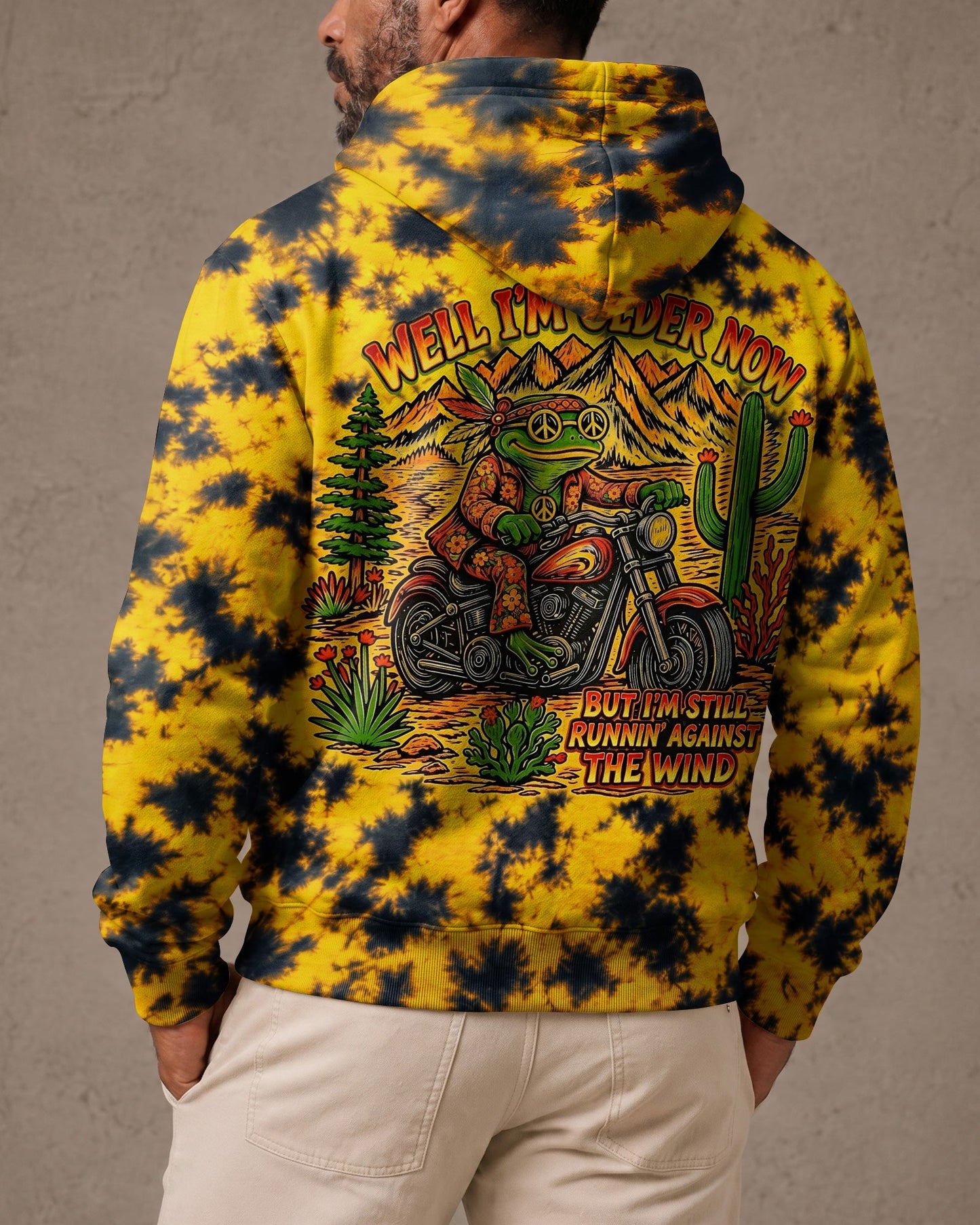 WELL I'M OLDER NOW HIPPIE FROG ALL OVER PRINT - RI2606261
