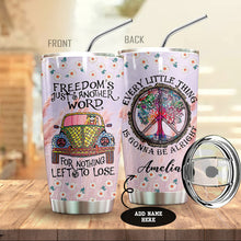 Load image into Gallery viewer, Hippie Freedom Personalized Tumbler
