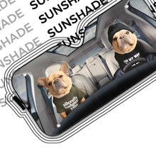 Load image into Gallery viewer, Couple Bulldogs Custom Car Auto Sunshade
