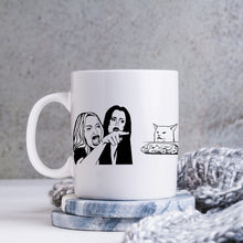 Load image into Gallery viewer, Woman Yelling At Cat Coffee Mug
