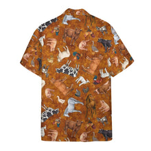 Load image into Gallery viewer, Farm Animal Hawaii Button Shirt
