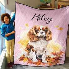 Load image into Gallery viewer, Personalized Pet Autumn Christmas Quilt
