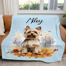 Load image into Gallery viewer, Personalized Pet Autumn Christmas Soft Blanket
