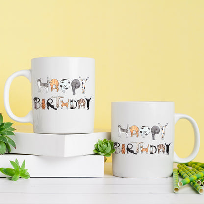 Happy Birthday Cat Coffee Mug