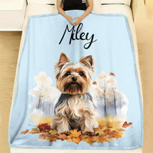 Load image into Gallery viewer, Personalized Pet Autumn Christmas Soft Blanket
